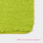 Коврик Доляна «Пушистик», 40×60 см, цвет зелёный - Фото 3