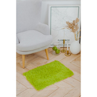 Коврик для ванной прямоугольный Доляна «Пушистик», 40×60 см, цвет зелёный - Фото 8