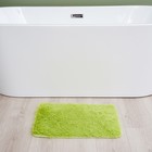 Коврик для ванной прямоугольный Доляна «Пушистик», 40×60 см, цвет зелёный - Фото 10