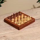 Шахматы магнитные 20,5х20,5х3,5 см, дерево шишам - Фото 1