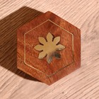 Шкатулка «Солнце», 6.5×7.5×4 см, дерево шишам - Фото 4