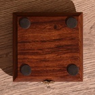 Шкатулка резная, 10×10×4 см, дерево шишам - Фото 5