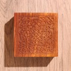 Шкатулка резная, 10×10×6 см, дерево шишам - Фото 4