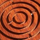 Головоломка-лабиринт «Круг», 10×10 см, дерево шишам - Фото 4