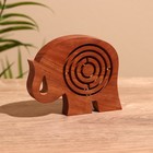 Головоломка-лабиринт «Слон», 13×10 см, дерево шишам - Фото 1