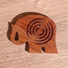 Головоломка-лабиринт «Слон», 13×10 см, дерево шишам - Фото 3