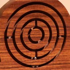 Головоломка-лабиринт «Улитка», 14×11 см, дерево шишам - Фото 3