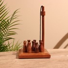 Игра настольная «Боулинг», 12×12×21 см, дерево шишам - Фото 2