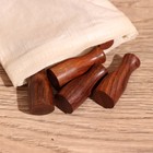 Игра настольная «Боулинг», 12×12×21 см, дерево шишам - Фото 4