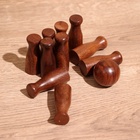 Игра настольная «Боулинг», 15×6×7 см, дерево шишам - Фото 5