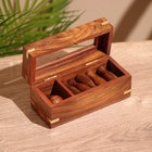 Игра настольная «Боулинг», 15×6×7 см, дерево шишам - Фото 6