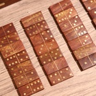 Игра настольная «Домино», в шкатулке, 17×6×5 см, дерево шишам - Фото 7
