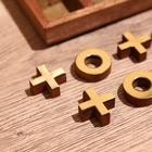 Игра настольная «Крестики-нолики», 13×13 см, манговое дерево, латунь - Фото 8