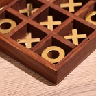 Игра настольная «Крестики-нолики», 13×13 см, манговое дерево, латунь - Фото 5
