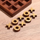 Игра настольная «Крестики-нолики», 13×13 см, манговое дерево, латунь - Фото 7