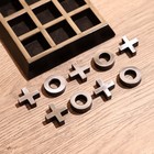 Игра настольная «Крестики-нолики», 13×13 см, манговое дерево, сталь - Фото 4