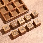 Игра настольная «Крестики-нолики», 17×17 см, манговое дерево, сталь - Фото 3