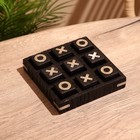 Игра настольная «Крестики-нолики», 17×17 см, манговое дерево, сталь - Фото 2