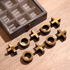 Игра настольная «Крестики-нолики», 18×18 см, манговое дерево, латунь - Фото 4