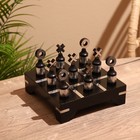 Игра настольная «Крестики-нолики», 20×20 см, манговое дерево, сталь - Фото 2