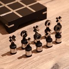 Игра настольная «Крестики-нолики», 20×20 см, манговое дерево, сталь - Фото 3