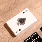 Игра настольная 3 в 1, домино, кубики, карты, полирезин, МДФ - Фото 8