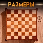Игра настольная 3 в 1, шахматы, домино, кубики, доска 20×20 см, дерево шишам - Фото 2