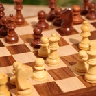 Игра настольная 3 в 1, шахматы, домино, кубики, доска 20×20 см, дерево шишам - Фото 10