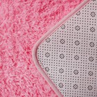 Коврик для ванной и туалета Доляна «Пушистик», 50×80 см, цвет розовый - Фото 4