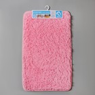 Коврик для ванной и туалета Доляна «Пушистик», 50×80 см, цвет розовый - Фото 5
