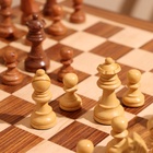 Игра настольная 3 в 1, шахматы, домино, кубики, доска 35×35 см, дерево шишам - Фото 5