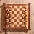 Игра настольная 3 в 1, шахматы, домино, кубики, доска 35×35 см, дерево шишам - Фото 6