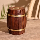 Копилка «Бочка», 10×10×12 см, манговое дерево - Фото 1