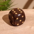 Кубики игральные в шкатулке, 6.5×6.5×6.5 см, дерево шишам - Фото 4