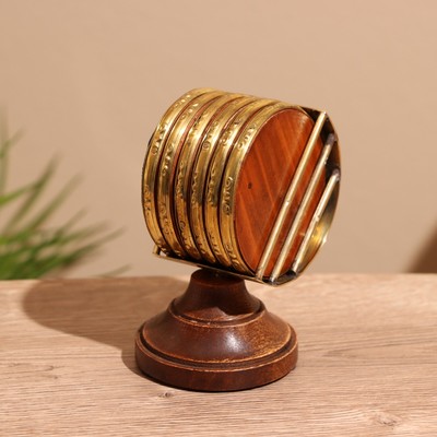 Подставки под горячее, 6 шт., 7×6×10.5 см, дерево шишам