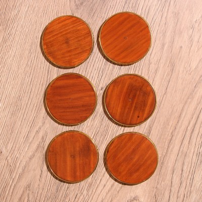 Подставки под горячее, 6 шт., 7×6×10.5 см, дерево шишам