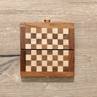 Шахматы карманные, доска 12,5х12,5 см, дерево шишам - Фото 8