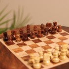 УЦЕНКА Шахматы круглые, доска 18×18 см, дерево шишам - Фото 5