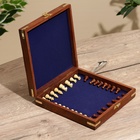 Шахматы складные, доска 20×20 см, дерево шишам - Фото 6