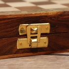 Шахматы складные, доска 25×25 см, дерево шишам - Фото 5