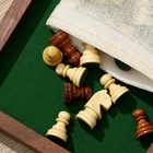 Шахматы складные, доска 25×25 см, дерево шишам - Фото 7