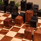 Шахматы складные, доска 35×35 см, дерево шишам - Фото 5