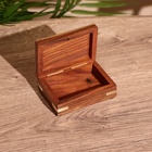 Шкатулка «День и ночь», 9×6.5×4 см, дерево шишам - Фото 2