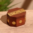 Шкатулка «Сани», 6×5×4 см, дерево шишам - Фото 1