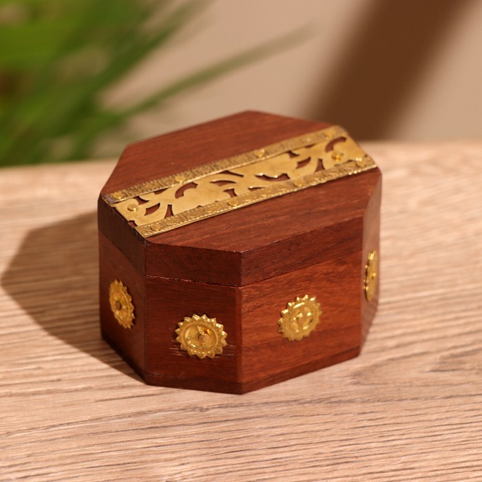 Шкатулка «Сани», 6×5×4 см, дерево шишам - Фото 1