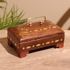 Шкатулка «Синди», 16×10×9 см, дерево шишам - Фото 3