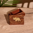 Шкатулка «Слоник», 7.5×5×3.3 см, дерево шишам - Фото 2