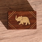 Шкатулка «Слоник», 7.5×5×3.3 см, дерево шишам - Фото 3