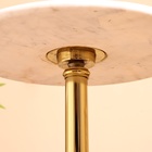 Столик кофейный, 40×40×59 см, мрамор, алюминий, дерево - Фото 6