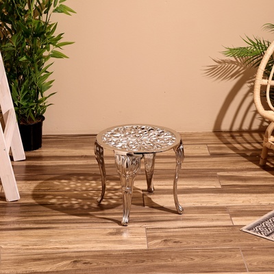 Столик кофейный, 36×36×32 см, алюминий